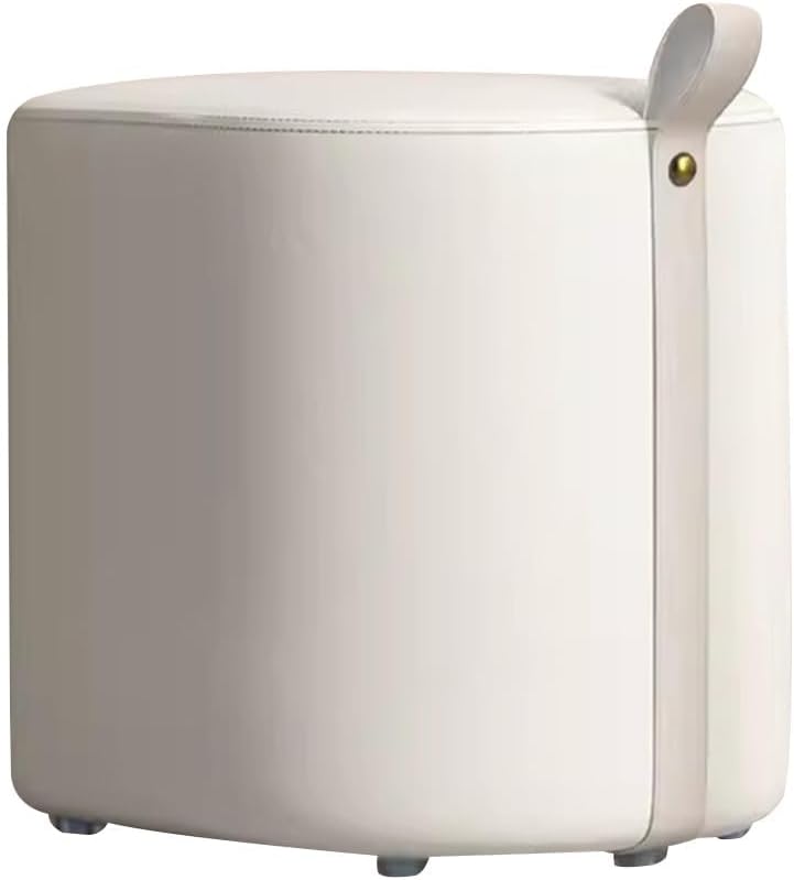 Makeup Stool Dresser Chair - Light Luxury Dressing Stool for Girls Bedroom, Shoe Bench Living Room Foot Stools, Small Square Short Chair Scandinavian Style