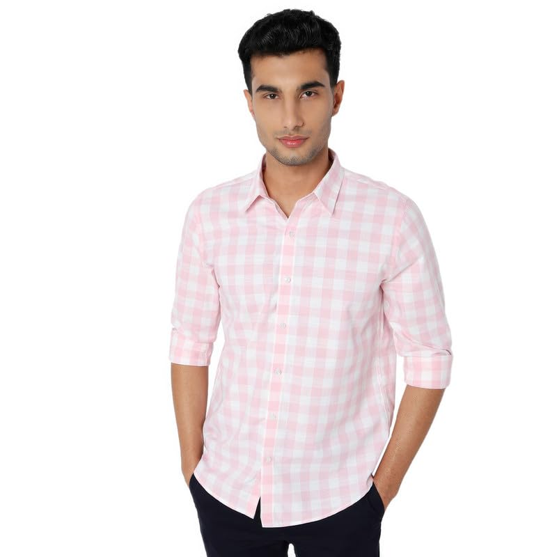 Image of Mens Striped Slim Fit Cotton Casual Shirt | Full Sleeves Mens Shirts | Stylish Shirt for Men