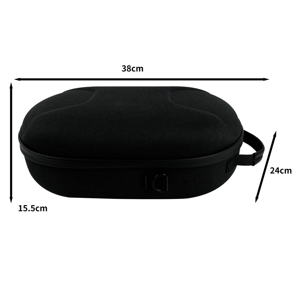 Housse de Transport VR pour Meta Quest 3,Boîte de Protection de Voyage Sac de Rangement Antichoc pour Casque de Jeu VR et manettes tactiles,avec bandoulière, 38 * 24 * 15.5cm
