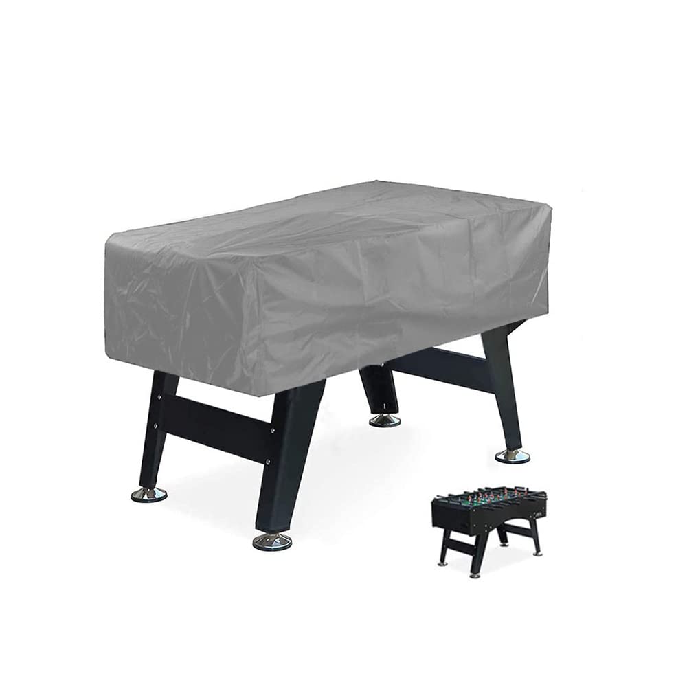 Couverture de Baby-Foot, Couverture de Billard Imperméable Pliable Housse de Protection de Meubles Rectangulaire Housse de Table de Baby-Foot Universelle pour Table de Jeux, Gris