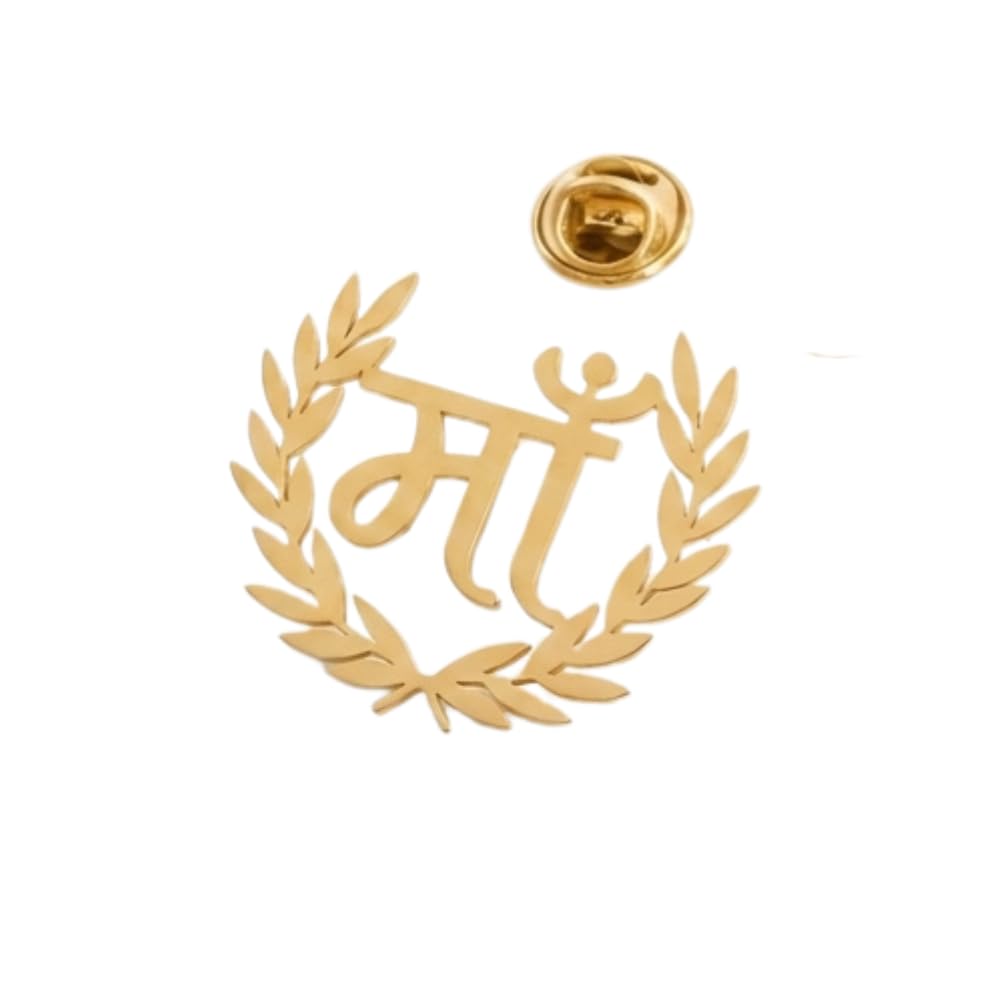 MA Initials Brooch in Hindi for Moms | Personalized Maa Brooch Pin | Stylish Hindi Initial Brooch | Elegant Gift for Mother, Mom & Women-image-26