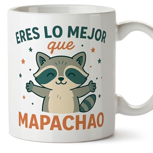 MUGFFINS taza graciosa Eres lo mejor que mapachao en Español para enamorados y aniversario | tazas originales para regalar | regalos San Valentín, novios, amor, romántico | Pareja v2 | Ya disponible en tu tienda friki favorita! En mundofriki.es!