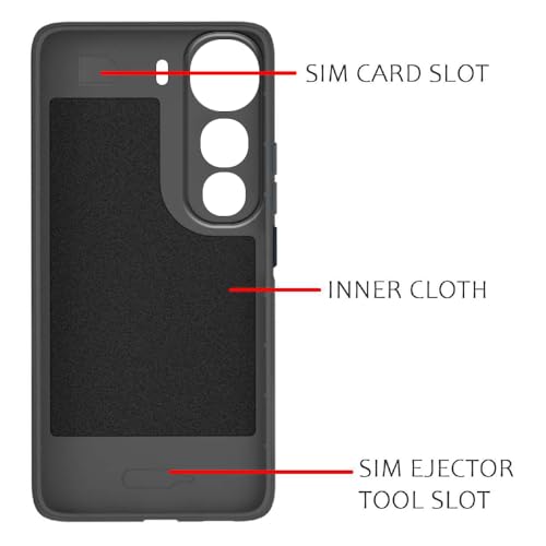 Image of Shockproof Case for Vivo Y400 Pro 5G | Full Camera Protection | TPU Flexible Back Cover for Vivo Y400 Pro 5G (Graphite Grey)