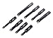 Accusize Industrial Tools 8 Pc 3/4'' Round Shank Indexable Boring Bar Set with Tcmt Carbide Inserts, 90 Degree, 2627-9108