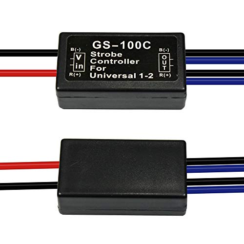 Yunpicar 12V Gs-100C Car Flash Strobe Controller With Remote Flasher Module For Led Brake Light Tail Stop Light #TOP2