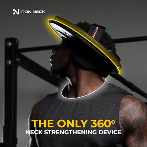 Image of Iron Neck - Advanced Neck Trainer, Strengthener, Exerciser, & Rehabilitation Device to Relieve Pain & Improve Posture - Workout & Strength Training Equipment, Home Gym Accessories for Men