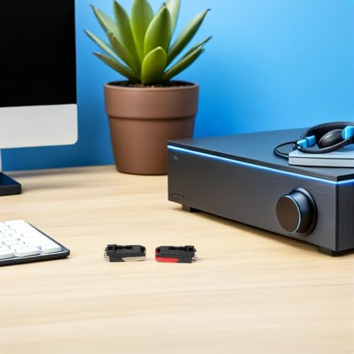 Aguja de repuesto para tocadiscos compatible con vinilos y fonógrafos Toyvian 6