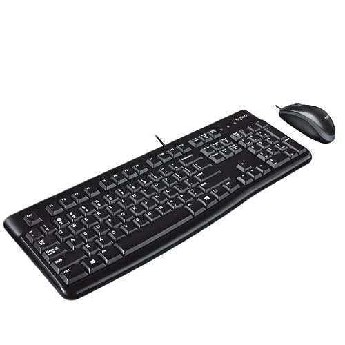 Logitech MK120 �L���f�X�N�g�b�v�Z�b�g �L�[�{�[�h/�}�E�X USB �u���b�N LOG920002565