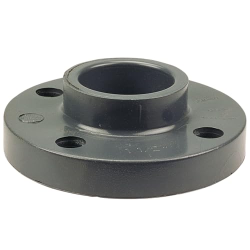 NIBCO Fig No U4551-H, 1-1/4 in. PVC Socket Flange S, PVC Schedule 80, One-Piece Solid Design, Solvent Weld