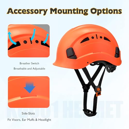 KAYGO Construction Safety Helmet, Vented ABS Hard Hat,Adjustable,Orange by KAYGO - Used condition - Image 4