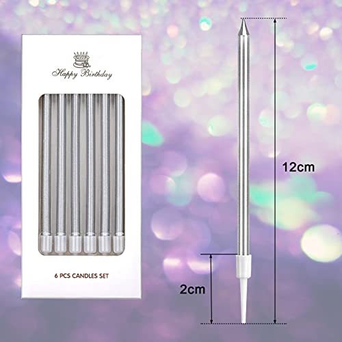 Candele metalliche per torte di compleanno