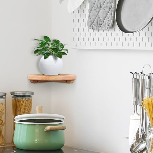 Estantería de Esquina Flotante para Pared: Solución de Madera para Ganar Espacio 7