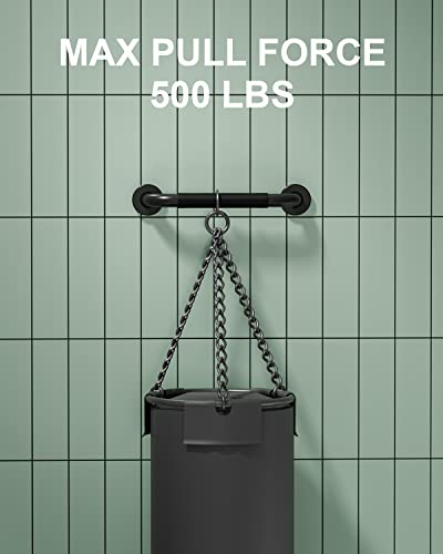 12 Inch Black Shower Grab Bar W/Anti Slip Rubber Grip, Munzong 2 Pack Stainless Steel Bathroom Grab Bar, Bathroom Balance Bar,Safety Handrail Support,Handicap Injury Elderly Senior Assist Bath Handle #TOP3