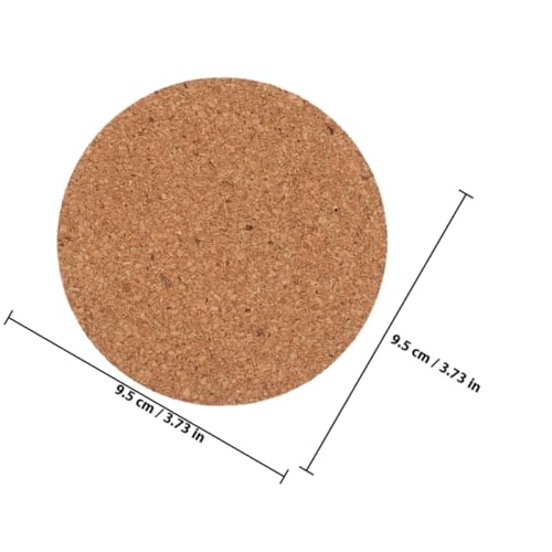 Sous-verres en liège de 9 cm parfaits pour le bureau et le café