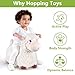 Bouncy Pals Sheep Hopping Horse, Toddler Boy Girls Inflatable Bouncing Farm Animal Hopper, Kids Outdoor Jumping Lamb Toy, Indoor Plush Ride on Bouncer, Birthday Gifts for 18 24 Months 2 3 4 5 Year Old
