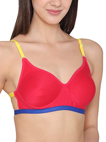 Image of Clovia Women's Cotton Solid Non-Padded Full Cup Wire Free T-Shirt Bra
