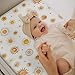 Watercolor Boho Suns Changing Pad Covers for Baby Girls Boys Tribal Sun Totem Fitted Changing Table Cover Mats Summer Golden Sun Soft Nursery Diaper Change Table Sheets for 32''×16'' Contoured Pad