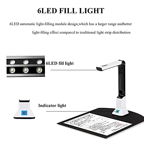 Document Camera, Portable Document Scanner HD, OCR Multi-Language Recognition-8MP, Compatible for Teachers, Remote… - Image 4