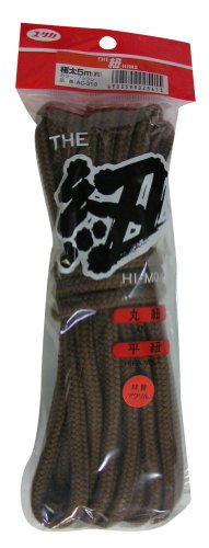ユタカメイク ザ 紐 極太紐 ブラウン 5m AC-310