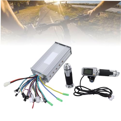 Kit de controlador elétrico ala do acelerador com display LCD - conjunto DIY para bicicleta elétrica