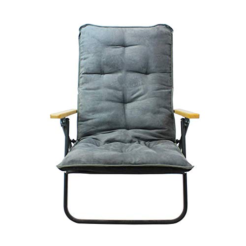 Silla de camping ligera, reposacabezas incorporado, silla de camping pesada plegable portátil con respaldo alto (60 * 65 * 85) CM