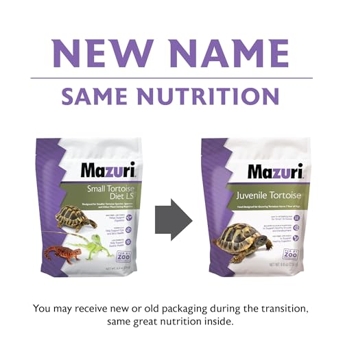 Image of Mazuri | Young Turtle Food for Turtle Puppies | 8 Ounce Bag (8 Oz) 8 Ounce (Pack of 1),Pellet