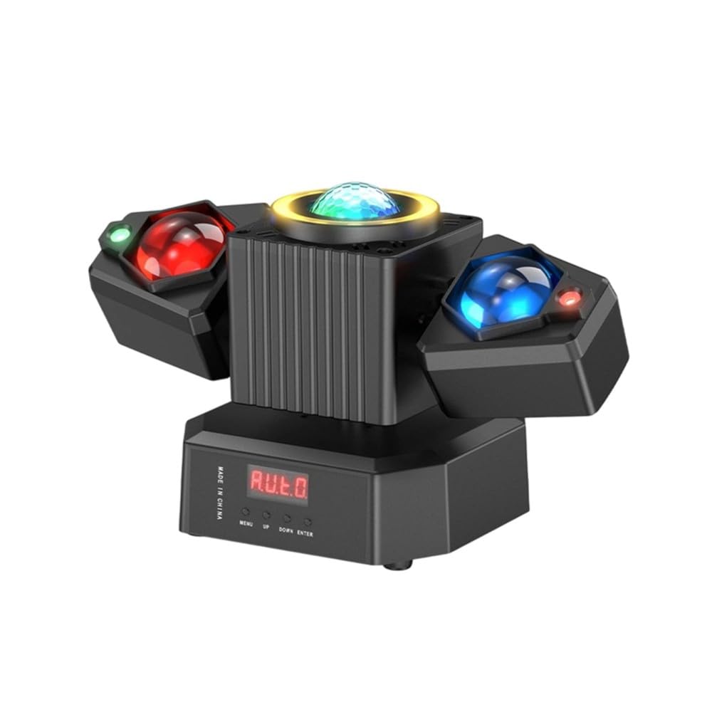 Aundhegrtt Two- DJ Stage Light RGBW with Effects Moving Light for Concert Church Club Party and Wedding Shows UK Plug