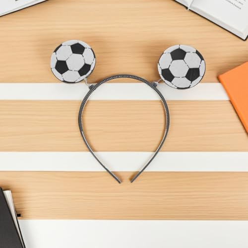 LUOZZY 6pcs Creative Soccer Headband for Sports Events Funny Cheering Hair Accessories Fans Support4