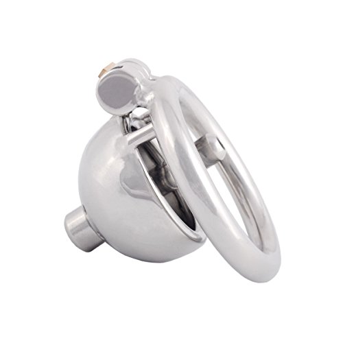 Ternence Stainless Steel Male Chastity Device Male Virginity Lock Cock Cage With Tube C345 (1.77 Inch / 45Mm) #TOP4