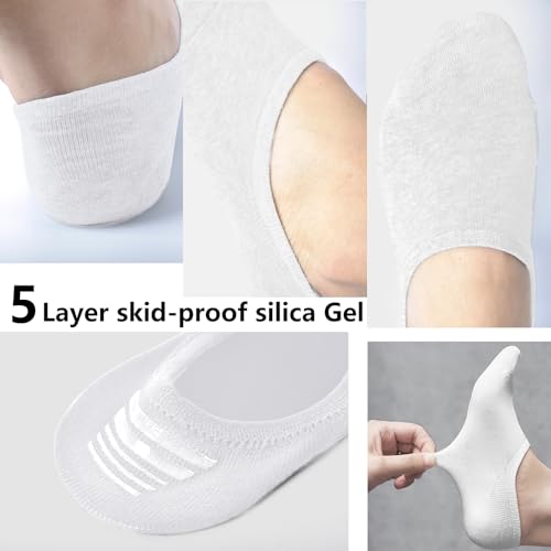 Image of DIBAOLONG Womens No Show Socks Non Slip Flat Boat Line Low Cut Socks (6-12 Packs)