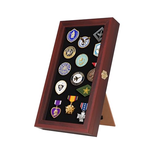 Image of VERANI Pin Display Case Badge Display Frame Oversized Black for Beach Tags