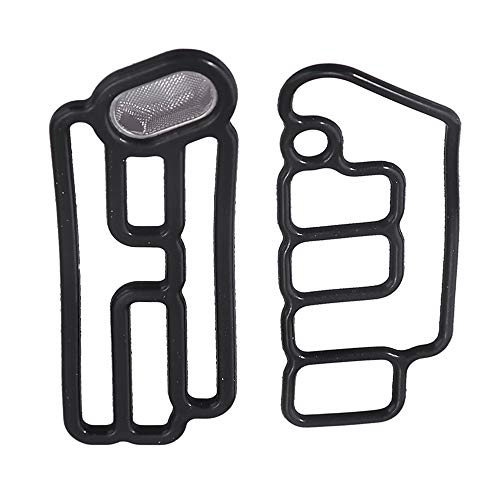 Image of Head Cylinder Solenoid Valve Gasket Set Replacement Compatible with Honda Accord Odyssey Pilot (15815-R70-A01 15845-R70-A01)