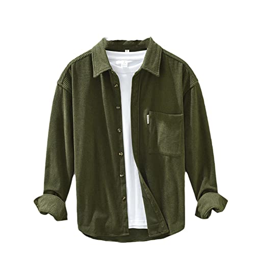 Chemise homme confort 3XL à manches longues pour silhouette généreuse