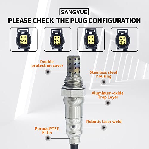 4PCS Sensor de Oxígeno para Jeep Wrangler 2011-2017 miniatura 2