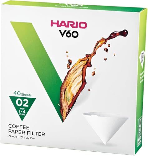 HARIO VCF-02-40W x, 12 Fluid_Ounces, Papel, Blanco
