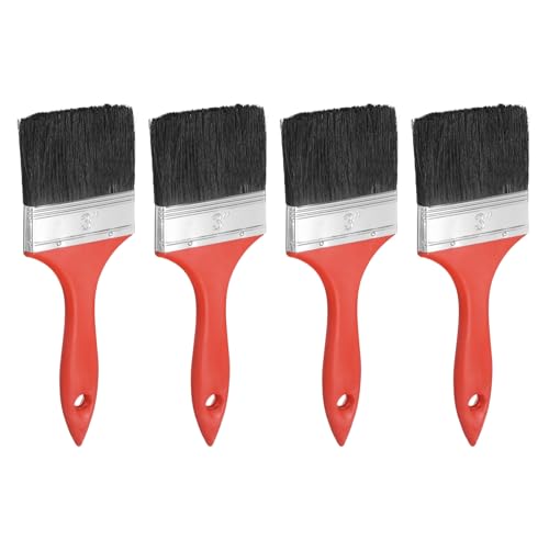 HARFINGTON 4pcs Paint Brush 2.8" Flat Painting Brushes Chip Paint Brushes