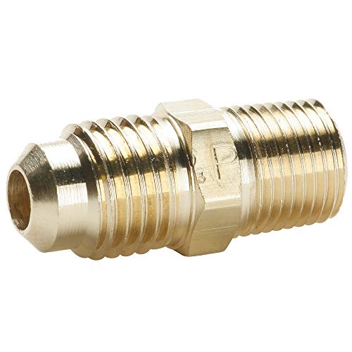 Parker Hannifin 48F-5-4-pk10 Male Connector, Brass, 45 Degree Flare Fitting, 5/16