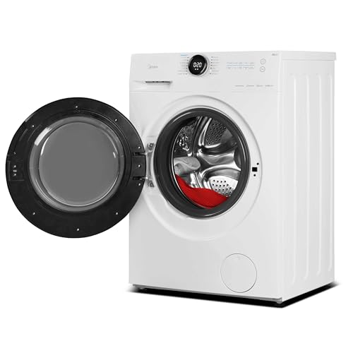 Midea MF20EW100WB Freestanding Washing Machine, BLDC Motor, Bright LED Display Lunar Dial, Steam, Allergy Care, Half-Load, Add Garment, Delay Start, Child Lock, App Control, 10kg White - Image 5