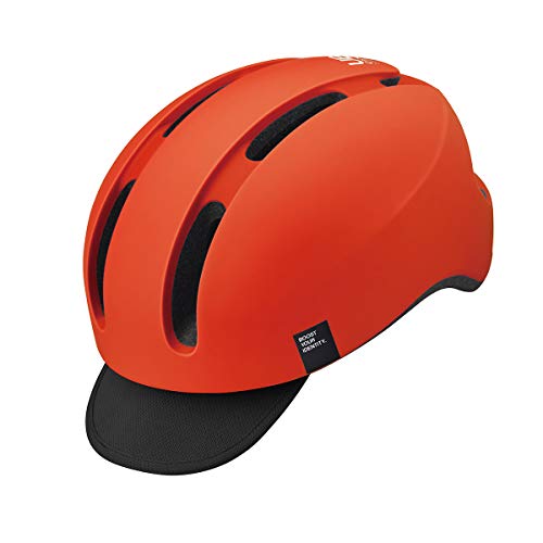 オージーケーカブト(OGK KABUTO) 自転車 ヘルメット キャンバスアーバン M/L(57-59㎝) マットフラッシュレッド