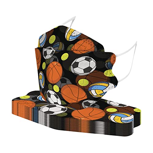 10 Stück Kinder Mundschutz Einweg 4-lagig Cartoon Motiv Bunt 3D Druck Multifunktionstuch Bandana Atmungsaktiv Mund-Tuch Halstuch Schals Staubdicht Atmungsaktiv für Jungen Mädchen Cover