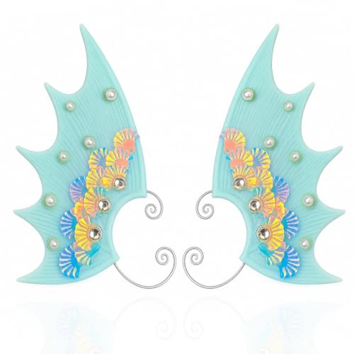 Elf Ear Cuffs, OwMell Handcraft Silver Pointed Fai...