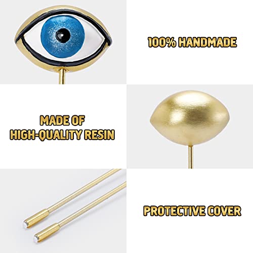 Tuitessine Resin Plant Eyes Stakes Set Of 2, Eyeball Garden Plant Accessory, Evil Eye Plant Picks, Indoor Outdoor Plant Pot Decoration, Novelty Gift For Plant Lover, Plant Mom, Plant Lady #TOP2