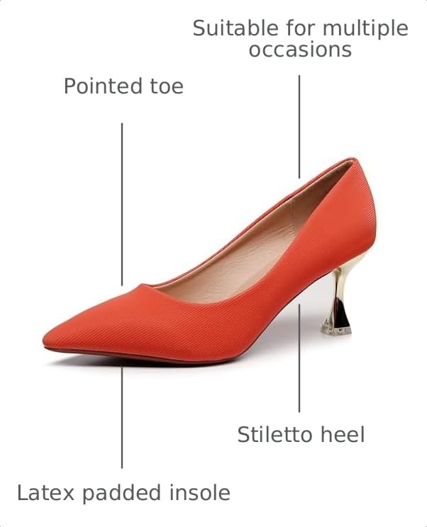 Image of VenusCelia Women's Golden Sun Pump Stiletto Heel Shoe