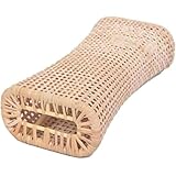 Arfobug 竹枕、天然籐枕、手作り籐中空籐枕、夏用枕、頸椎枕、高齢者用枕、サウナ枕、睡眠用枕、独身大人用クール枕、シンプル枕、高齢者向け純粋天然ギフト (ナチュラルカラー 長さ37 幅18 高さ10)