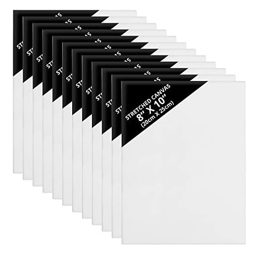 Kurtzy Pack de 12 Lienzos para Pintar en Blanco 20 x 25cm – Set Lienzo Preestirado – Aptos para Pintura Acrílica y al Óleo - Lienzo Blanco Apto para Bocetos y Dibujos