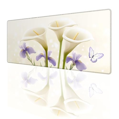 Tapis de souris gaming XXL blanc idée cadeau utile pour gamer