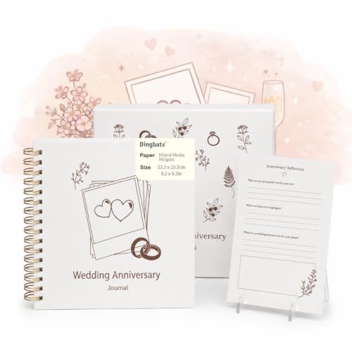 Dingbats Wedding Anniversary Memory Journal with Prompts