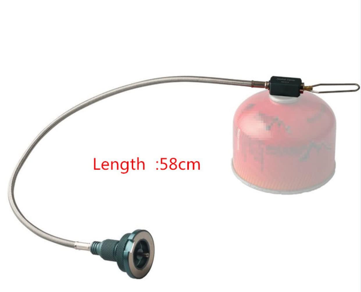NOBRIM Regulador de Adaptador de butano de línea de Gas con Adaptador de Estufa de Camping de Tubo de extensión de convertidor de Gas de Manguera