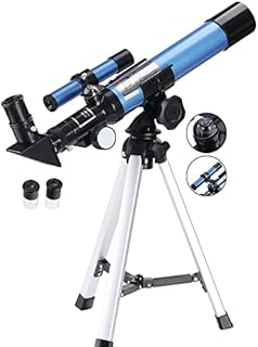 Aomekie Telescope for Kids Astronomy 40/400mm Portable Astronomical Telescopes Refractor with Finder Scope Compass and Tripod as Gifts