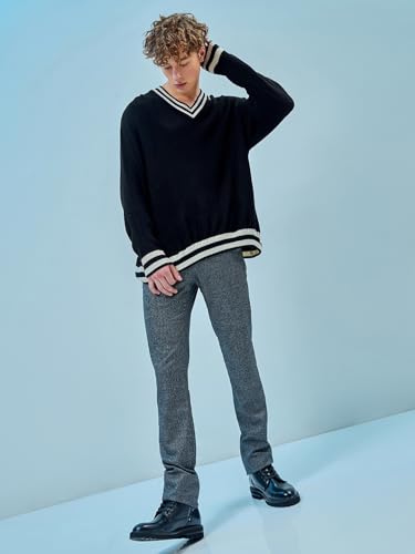 Image of Bewakoof Men's Acrylic Oversized Fit Sweater | Sweaters for Men Winter Wear